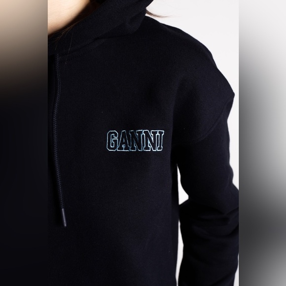 GANNI Hoodie, Navy - NWT - Picture 3 of 8